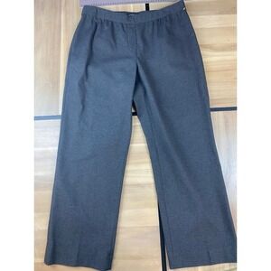 LAFAYETTE 148 NEW YORK Women's Charcoal Gray Wide Leg Dress Pants